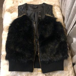 Bebe Fur Vest *NWT*